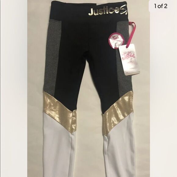 Justice Legging Tights Girls Large - Picture 2 of 3